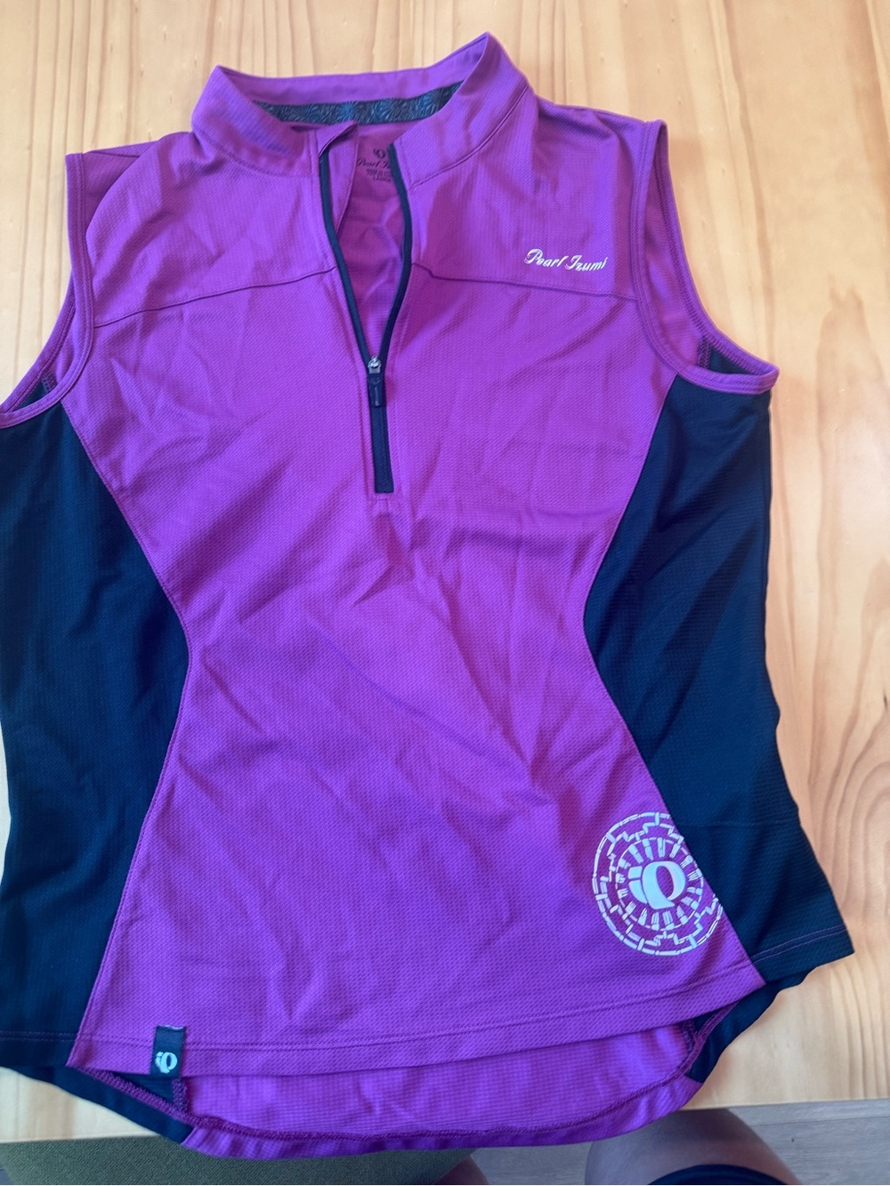 Pearl Izumi Purple and Black Sleeveless Cycling Jersey